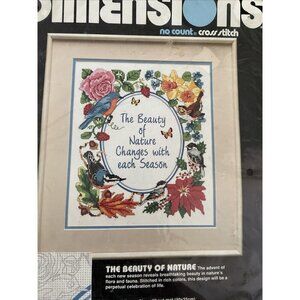 Dimensions No Count Cross Stitch Kit "The Beauty Of Nature Changes With Each Sea